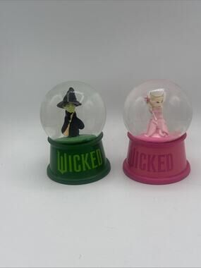 Wicked the Musical Mini Snow Globe Set – Elphaba & Glinda